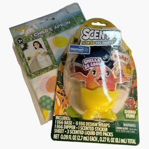 Easter Egg Decorating Kit Apron Dino Fun Dinosaur Stickers Scentos Scented